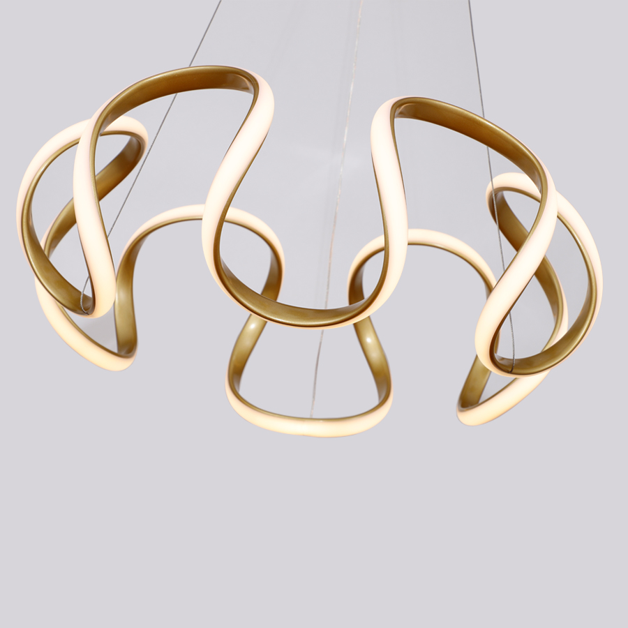 Aluminum Wave Flower shaped LED Pendant Light Big Size MT-LD2334-M