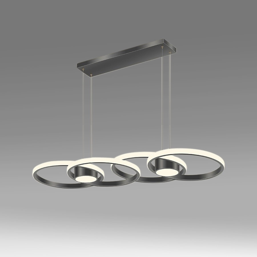 MT-14LD29-BK LED Aluminium Silicone Pendant Light Black Color